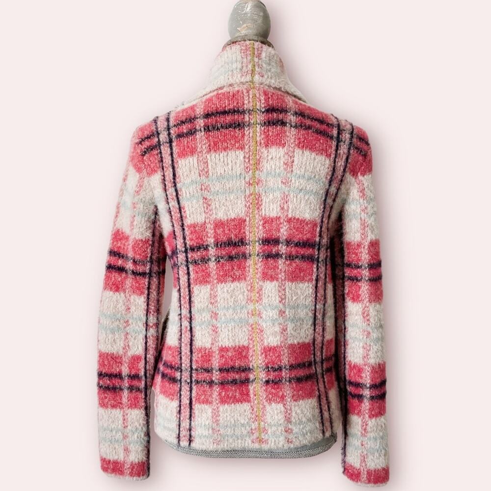 ANTHROPOLOGIE Maeve Aurelia Cozy Plaid Sweater Jacket Supper Soft - Picture 7 of 14